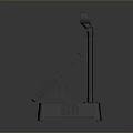 Modern Black POS Terminal With Touchscreen Display Scanner And Base