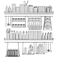 Modern Bathroom Cabinet Rack With Multiple Tiers For Storing Toiletries And Bottles