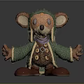 Modern Muppet Mouse Muppet Toy Muppet Doll 3d model