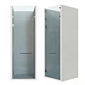 Modern Contemporary Shower Sauna Design With Glass Enclosures And Metal Handles