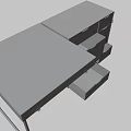Portable Military Field Table 3d model
