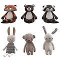 Children's plush toys 3d model