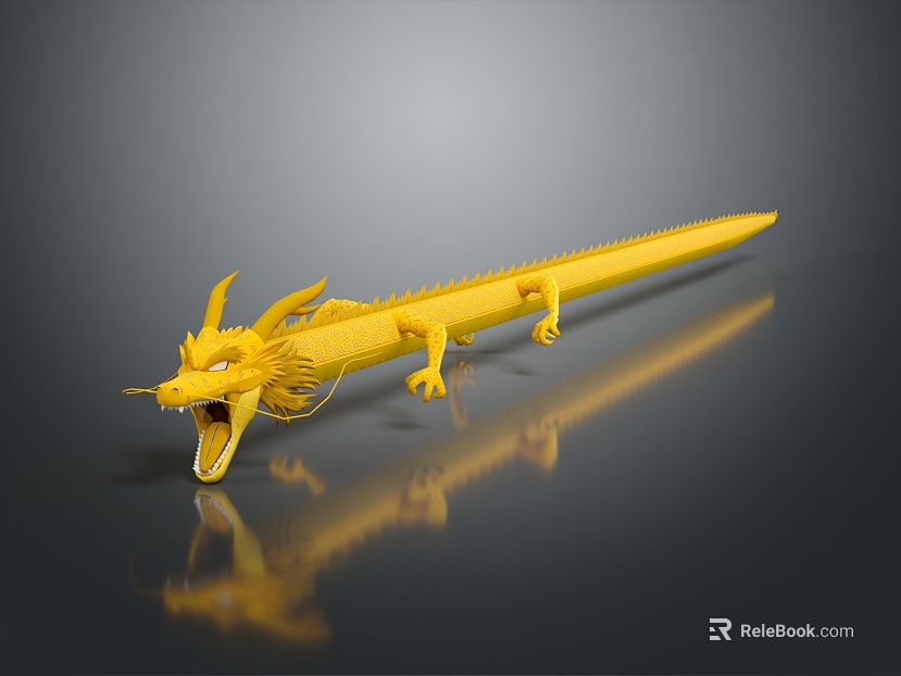 Modern Game Character Chinese Dragon Giant Dragon Youlong texture