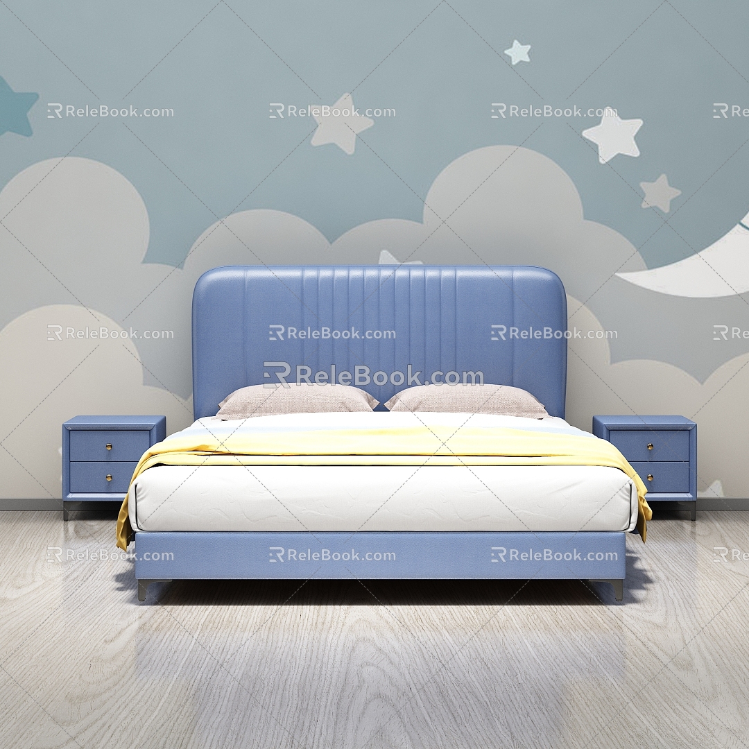 Nordic Cream Style Children's Bed model