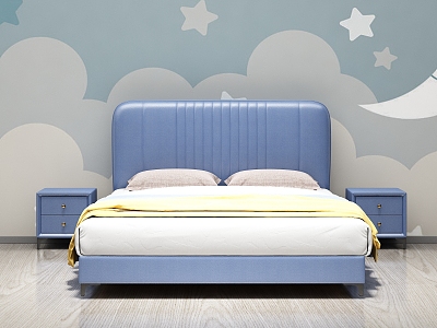 Nordic Cream Style Children's Bed model