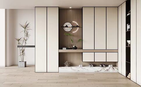 New Chinese Shoe Cabinet 3d model