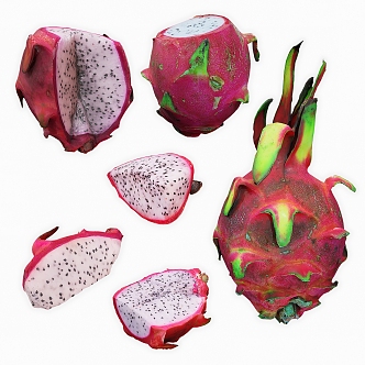 Modern Dragon Fruit 3d model