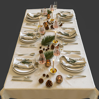 Modern Tableware 3d model