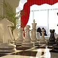 Modern Chess 3d model