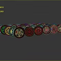 Automotive Wheel Rims Various Styles And Colors For Car Parts Collection