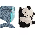 Cute Shaped Rugs With Whale And Panda Designs For Home Decor