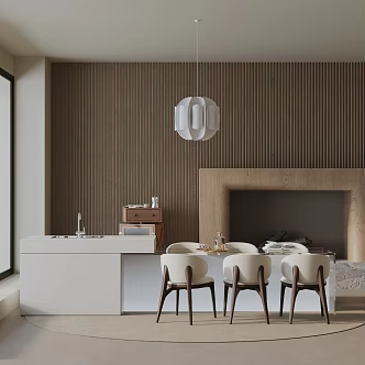 Modern table combination 3d model