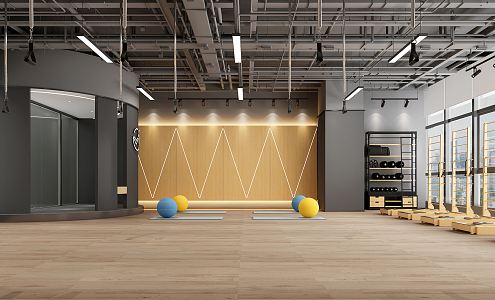 INDUSTRIAL LOFT GYM 3d model