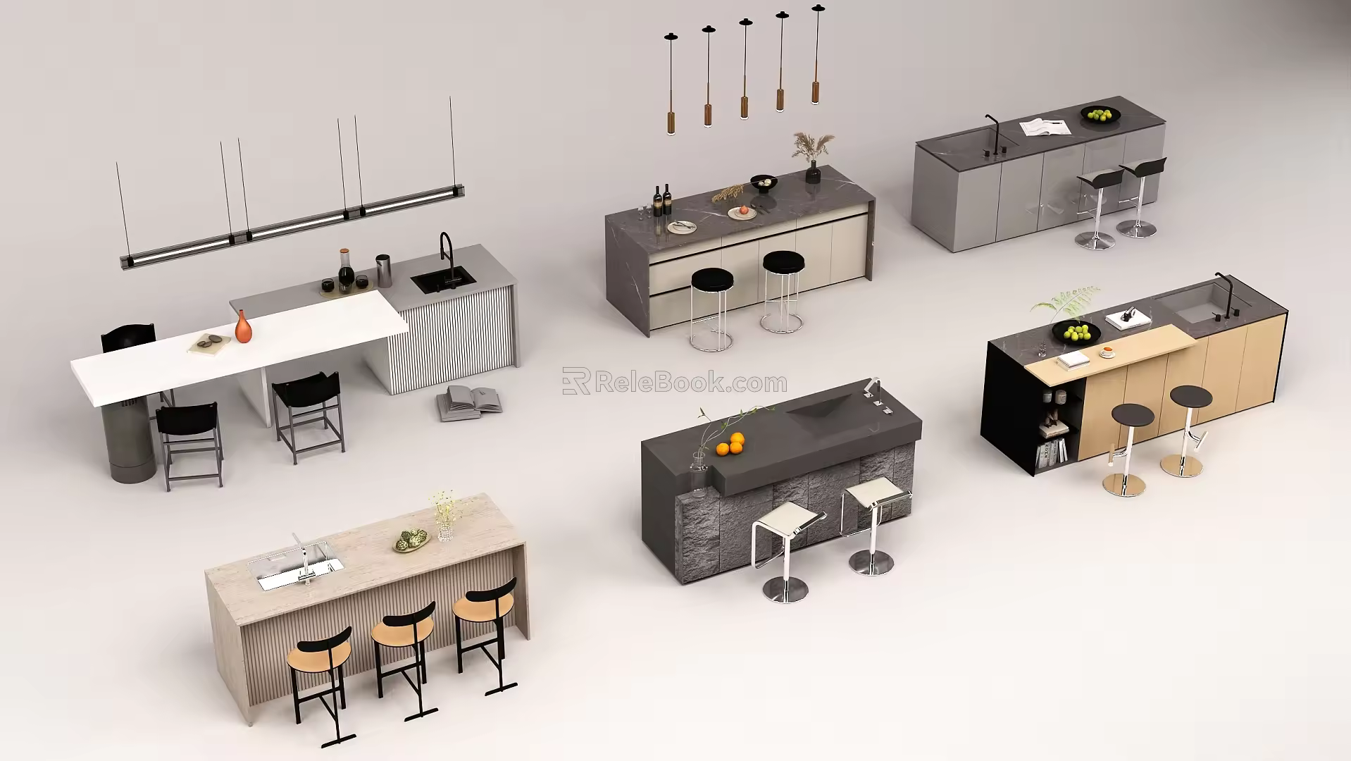 Bar Island 3d model