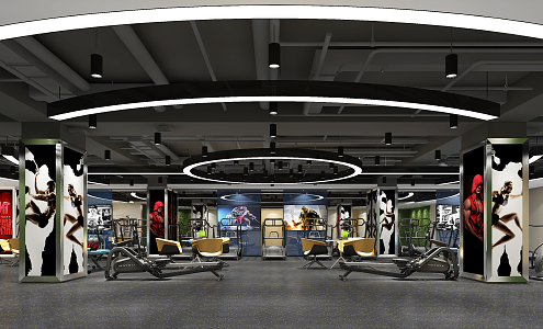 Modern Gym 3d model