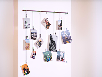 Modern photo wall ornaments 3d model