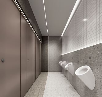 Public toilet Modern toilet 3d model