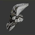 Sci-Fi Helmet Alien Helmet-Helmet High Tech Helmet Game Helmet 3d model