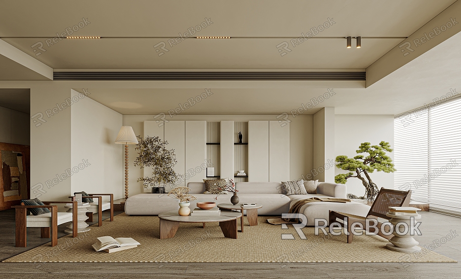 modern living room model