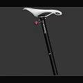 Hardware Tools Bicycle Saddle with Black Seat Post White Red Fizik Brand Durable Design
