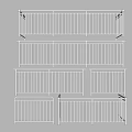 Various Outdoor Fence Designs With Railings And Different Heights For Gardens