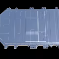 Silver Flat Rectangular Battery Pack With Metal Casing And Connecting Components