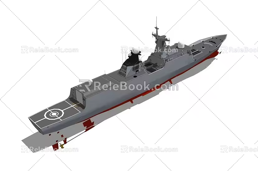 frigate 3d model