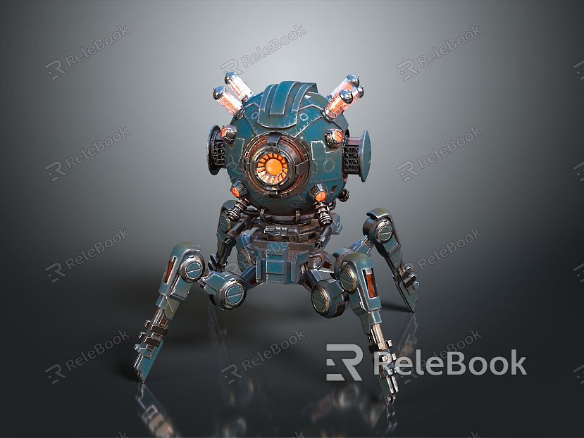 Mech tank mech insect mech spider crab machine crab mechanical crab mech crab model