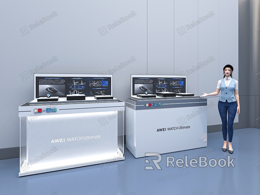 Exhibits Display Stand Display Cabinet Display Table Technology Lighting Beauty Reception Shopping Guide BMW bmw Technology White model