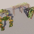 Grape Rack 3d model