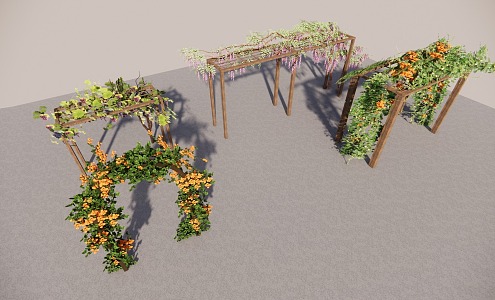 Grape Rack 3d model