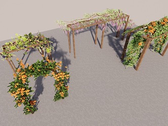 Grape Rack 3d model