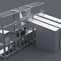 Industrial Automated Equipment Featuring Metal Frame Mechanical Arms Conveyor System And Control Cabinets