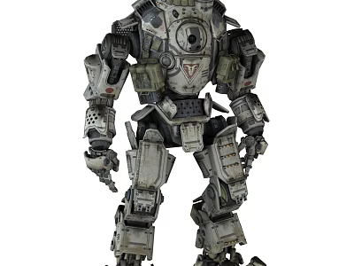 Mecha Doll With Detailed Mechanical Armor Realistic Joints And Robot Design Figure 3d model