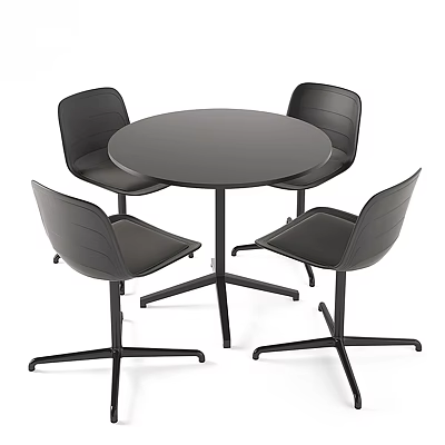 Modern Table and Chair Combination Negotiation Table Combination 3d model