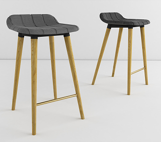 Nordic Bar Chair 3d model