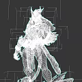 Mythical Reptile Warrior Character Design With Armored Outfit Vibrant Colors And Ornate Accessories