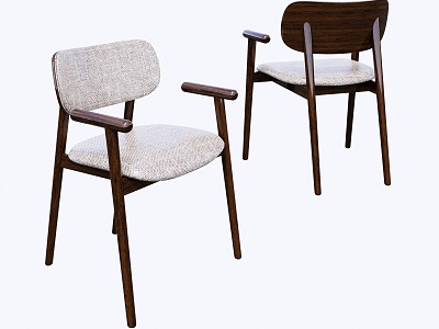 Middle Style Dining Chair Single Chair model