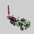 Taiwan Province of China Tiangong III Air Defense Missile Ground-to-Air Missile Ballistic Missile ATBM System Range-increasing Missile Missile Launcher 3d model