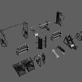 Various Home Gym Fitness Equipment With Multi Functional Trainers Treadmills And Weight Benches