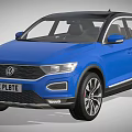 Blue Volkswagen SUV With Modern Exterior Design And Stylish Features