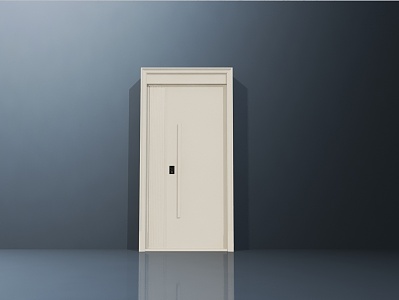 Modern password door swing door 3d model