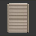 Modern Metal Radiator With Horizontal Slats For Home Heating System