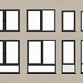 windows floor-to-ceiling windows sliding window casement window bay window balcony window system window window window frame broken bridge aluminum window 3d model