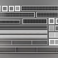 Various Styles Of Air Conditioner Vents With Grille Designs And Sizes