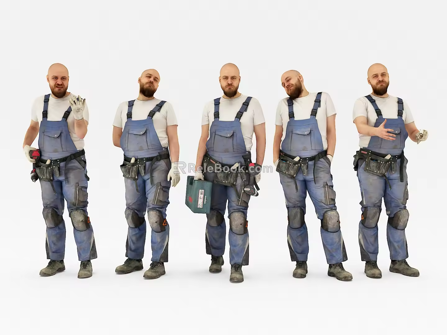 The Modern Man Worker 3d model