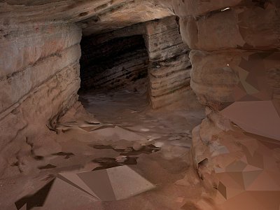 Modern Cave Mountain Cave 3d model