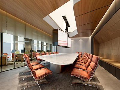 Modern Meeting Room Meeting Table and Chair model