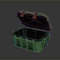 Boxes, Bags, Leather Boxes, Leather Boxes and Containers Realistic 3d model