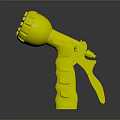 White Black Water Spray Gun With Ergonomic Grip Handle And Multi Hole Nozzle